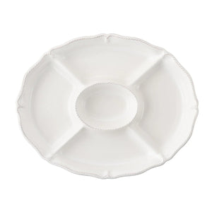 Juliska Berry and Thread Crudite Platter - Whitewash