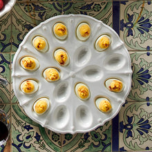 Load image into Gallery viewer, Juliska Berry and Thread Deviled Egg Platter - Whitewash
