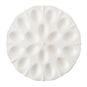 Juliska Berry and Thread Deviled Egg Platter - Whitewash