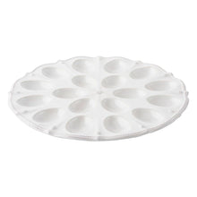 Load image into Gallery viewer, Juliska Berry and Thread Deviled Egg Platter - Whitewash
