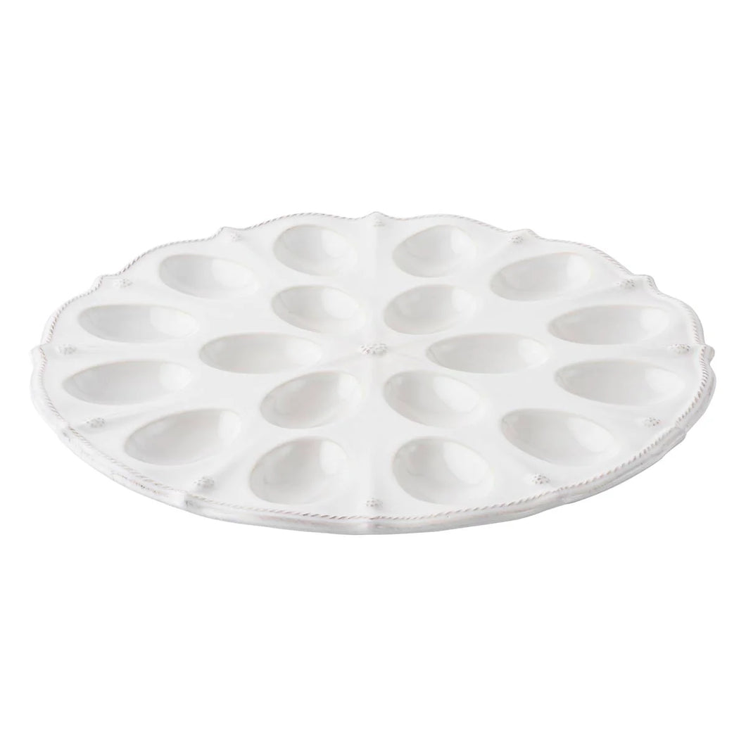 Juliska Berry and Thread Deviled Egg Platter - Whitewash