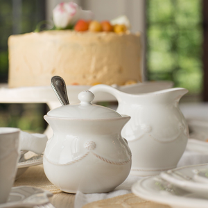 Juliska Berry and Thread Lidded Sugar Pot - Whitewash