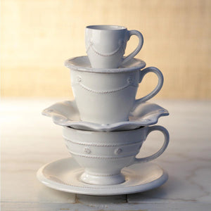 Juliska Berry and Thread Scallop Saucer - Whitewash