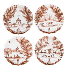 Load image into Gallery viewer, Juliska Country Estate Harvest Party Plate Assorted Set/4 - Sepia
