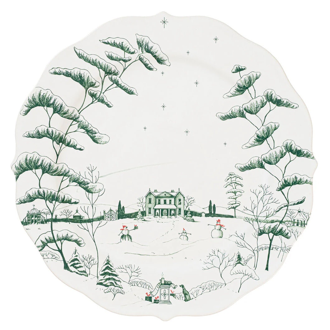 Juliska Country Estate Winter Frolic Charger/Platter - Evergreen