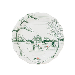 Juliska Country Estate Winter Frolic Party Plate Assorted Set/4 - Evergreen