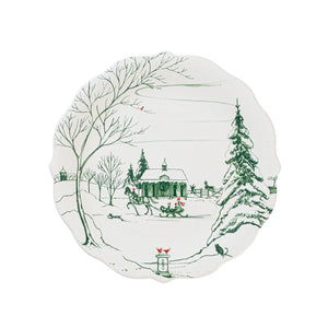 Juliska Country Estate Winter Frolic Party Plate Assorted Set/4 - Evergreen