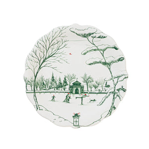 Juliska Country Estate Winter Frolic Party Plate Assorted Set/4 - Evergreen