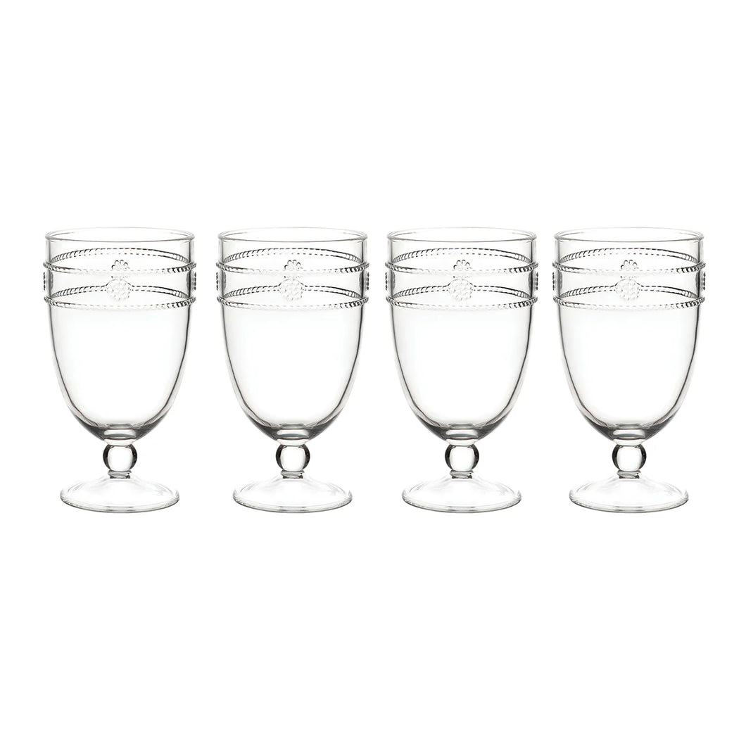 Juliska Isabella Acrylic Goblet Set/4 - Clear