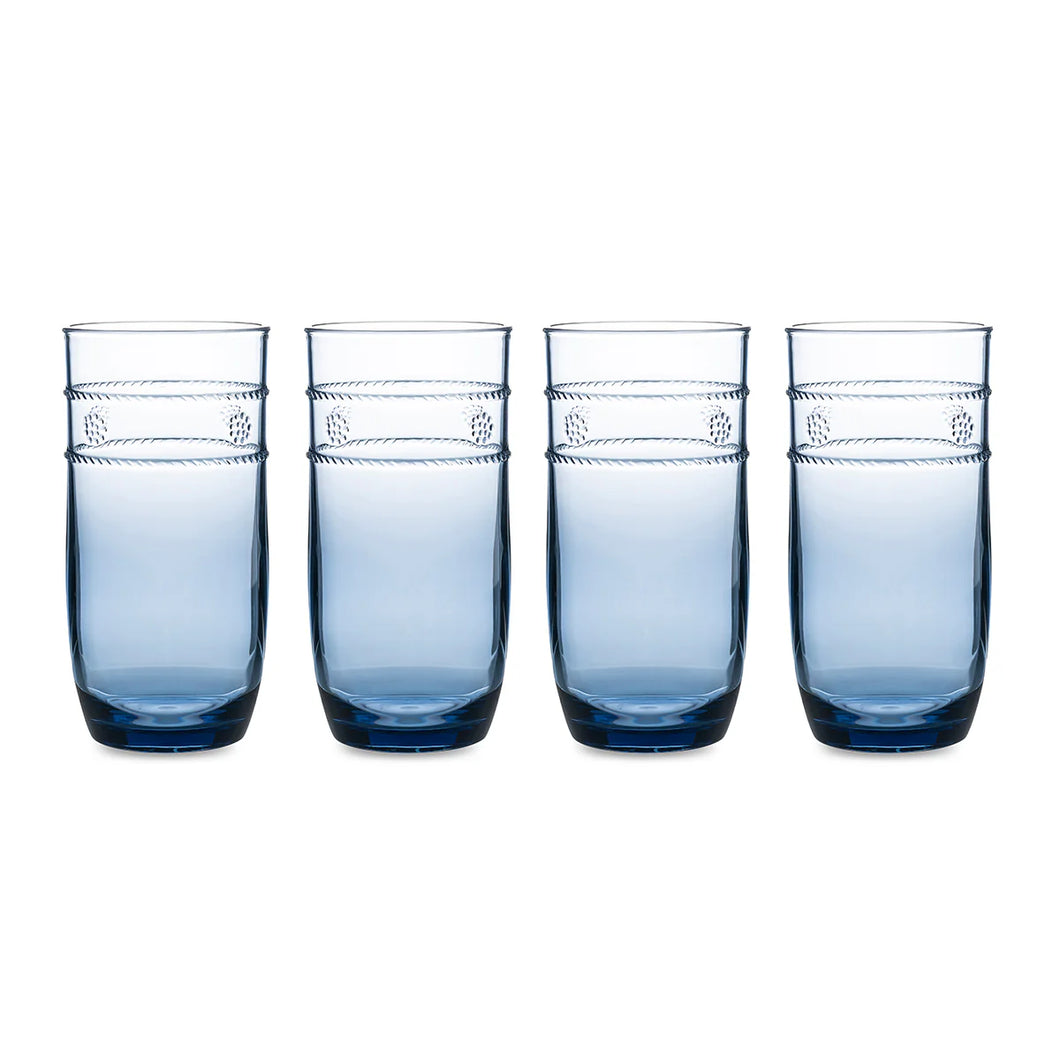 Juliska Isabella Acrylic Large Tumbler Set/4 - Blue