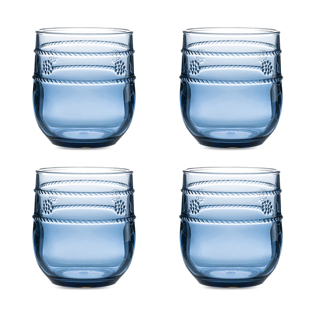 Juliska Isabella Acrylic Small Tumbler Set/4 - Blue