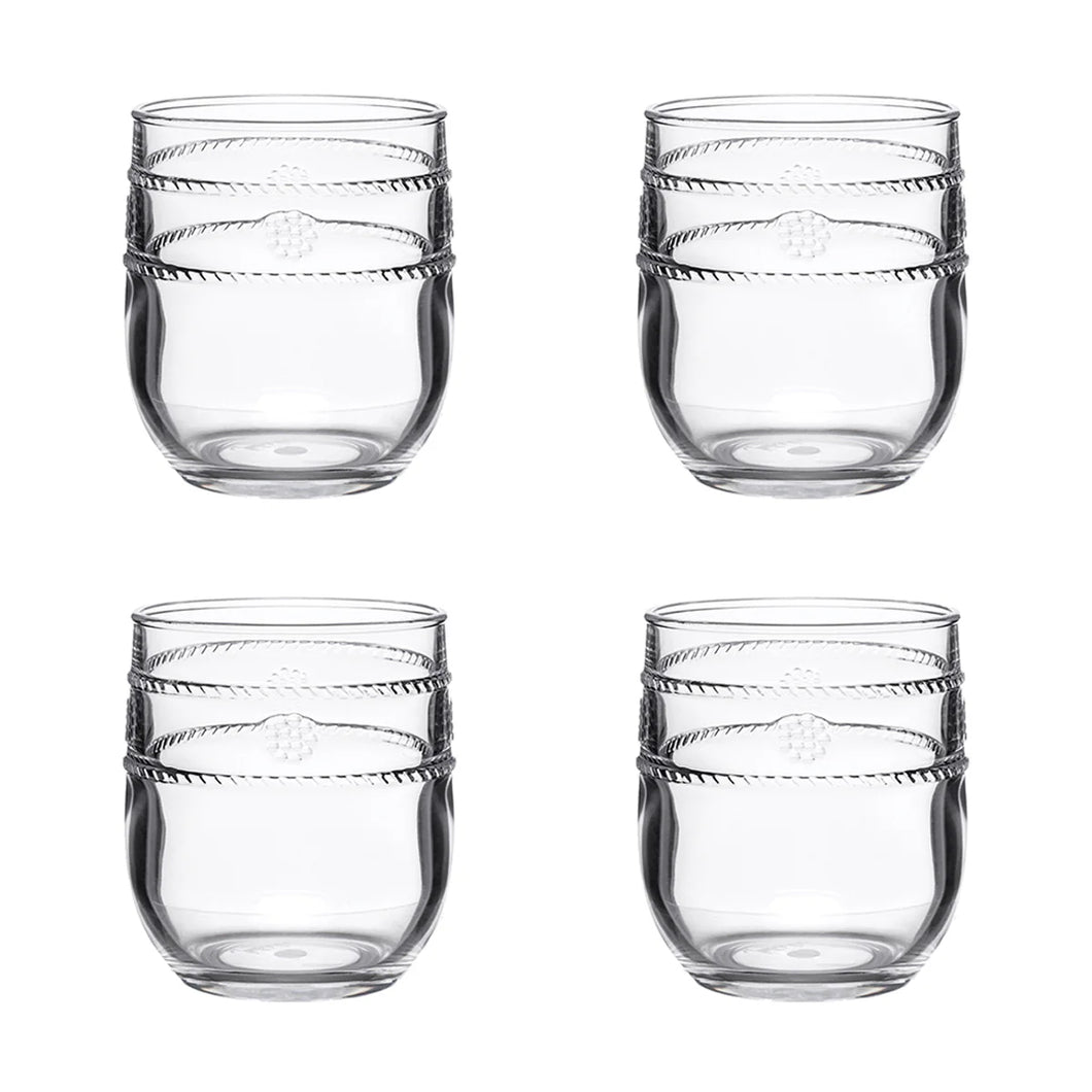 Juliska Isabella Acrylic Small Tumbler Set/4 - Clear