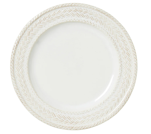 Juliska Le Panier Dessert/Salad Plate - Whitewash