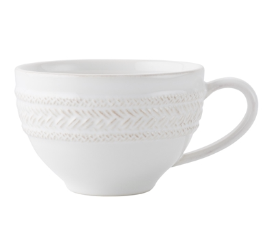 Juliska Le Panier Tea/Coffee Cup - Whitewash - FINAL SALE