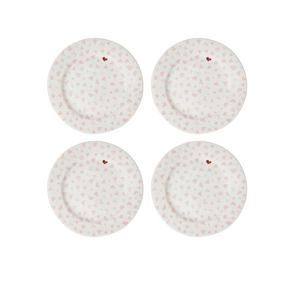 Juliska Love You More Dessert/Salad Plate S/4 - Pink