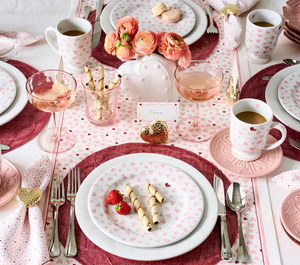 Juliska Berry and Thread Heart Napkin Ring S/4 - Gold