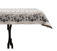 Load image into Gallery viewer, Juliska Mirabelle Noir Linen 54&quot; Square Tablecloth - FINAL SALE
