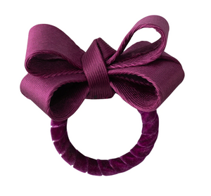 Juliska Napkin Ring Tuxedo Plum 3"W