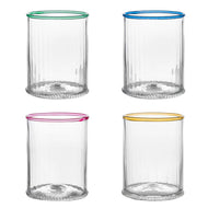 Juliska Nell Double Old Fashioned Assorted Set/4 - Multi