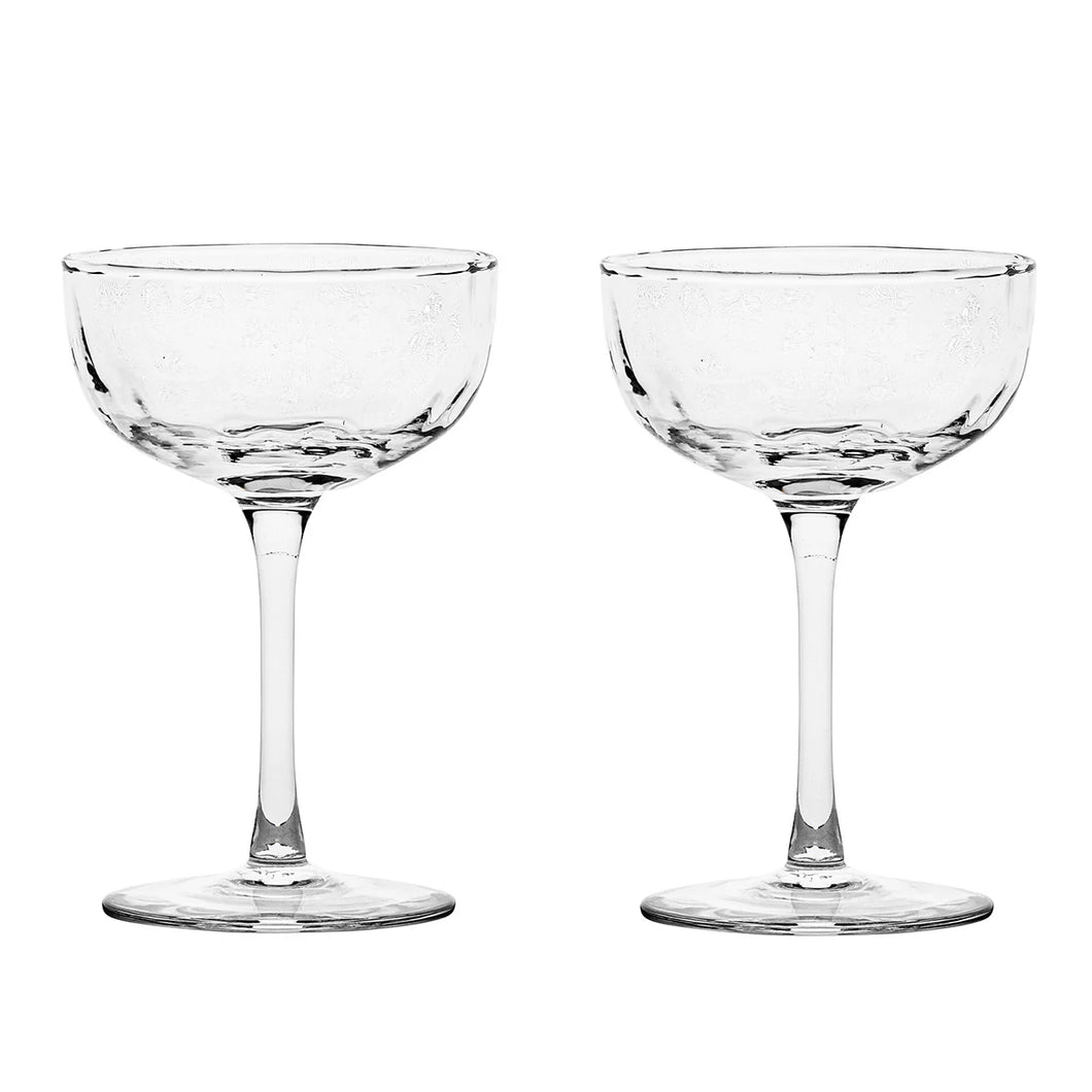 Juliska Puro Cocktail Coupe Glasses Set of 2