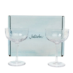 Juliska Puro Cocktail Coupe Glasses Set of 2