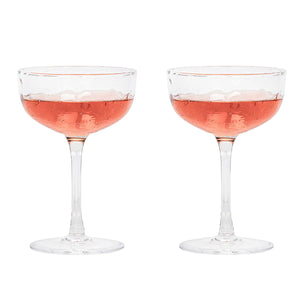 Juliska Puro Cocktail Coupe Glasses Set of 2