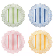 Juliska Cabana Stripe Melamine Dessert/Salad Plate in four colors