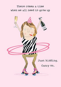 Just Kidding Birthday Card