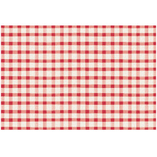 Load image into Gallery viewer, Red Painted Check Placemat - Pad of 18
