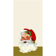 Load image into Gallery viewer, Hester &amp; Cook Santa Paper Napkins with classic Santa - guest towel size
