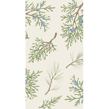Load image into Gallery viewer, Hester &amp; Cook Juniper Sprigs Paper Napkins guest towel size
