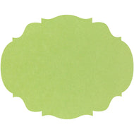  Die-cut Bright Green French Frame Placemat