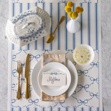 Load image into Gallery viewer, Hester &amp; Cook Heirloom Blue Bow  items on a table
