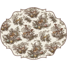 Load image into Gallery viewer, Hester &amp; Cook Die-cut Harvest Toile Frame Placemat
