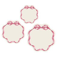 Hester & Cook Pink Bow Serving Papers - Pack of 12