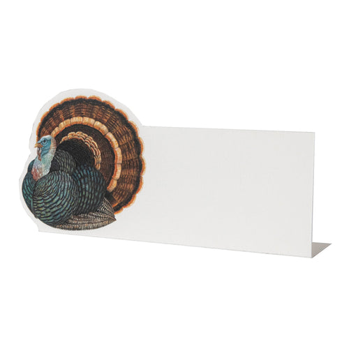 place card with large turkey image