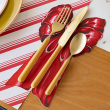 Load image into Gallery viewer, Hester &amp; Cook Bow Table Accent set with gold flatware 

