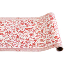 Load image into Gallery viewer, Hester &amp; Cook Red and white Regal Peacock Runner
