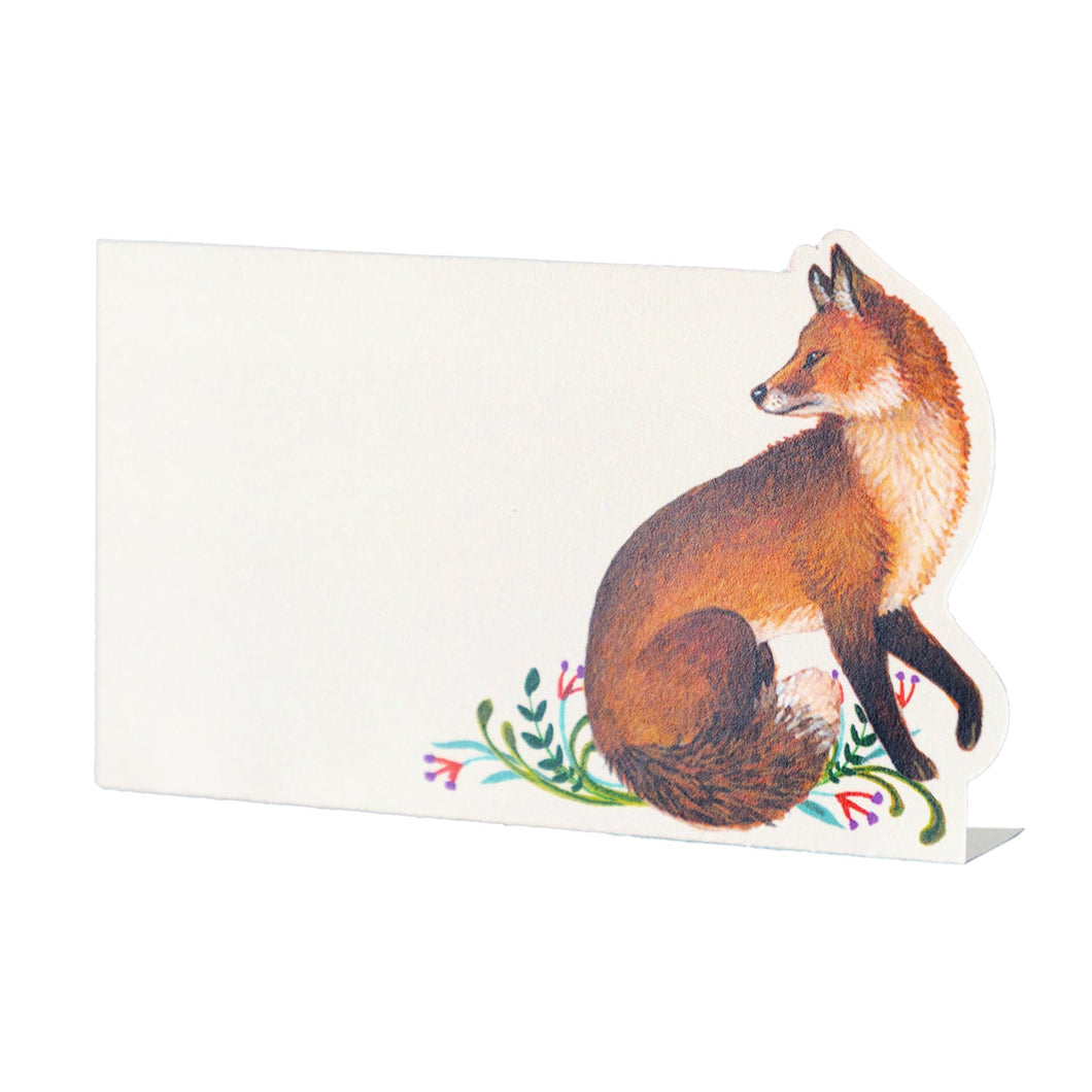 Hester & Cook Fanciful Fox Place Card - Pack of 12