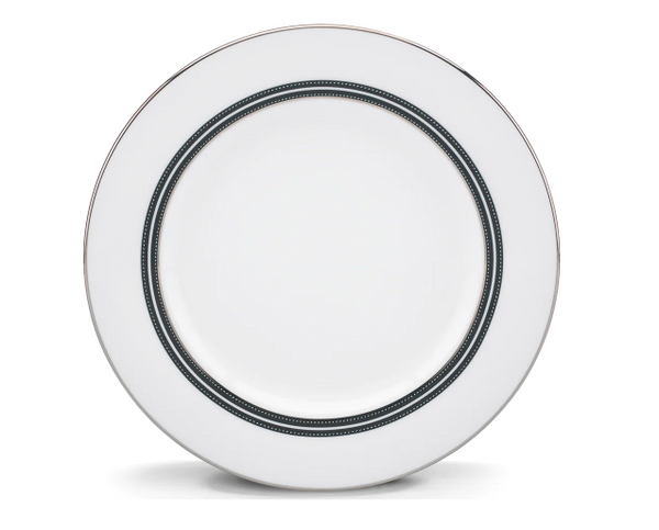 LENOX社製 kate spade オーバルプレート Lenox Kate Spade Union Street Salad Plate - Platinum - FINAL SALE