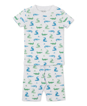 Load image into Gallery viewer, Kissy Kissy Cruising Crocodiles Short Boys Pajama Set
