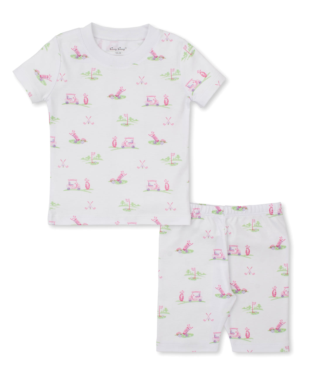 Kissy Kissy Fairway Foursome Pink Short Pajama Set
