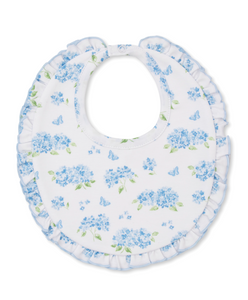 Kissy Kissy Blue Floral Bib