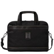 Longchamp Boxford Small Briefcase Black Canvas