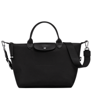 Longchamp Le Pliage Energy Recycled Canvas Top Handle Bag - Large - Black