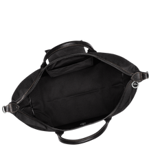 Load image into Gallery viewer, Longchamp Boxford Travel Bag Large - Black showing black interior 

