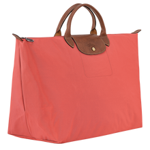 Load image into Gallery viewer, Longchamp Le Pliage Original Large Travel Tote Bag in strawberry side view
