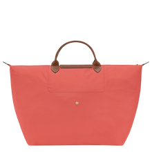 Load image into Gallery viewer, Longchamp Le Pliage Original Large Travel Tote Bag in strawberry  back view
