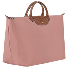 Load image into Gallery viewer, Longchamp Le Pliage Original Large Travel Bag in soft Pink tea side view
