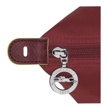 Load image into Gallery viewer, Longchamp Le Pliage Green X-Large Canvas Travel Bag - Pomegranate showing silver color hardware
